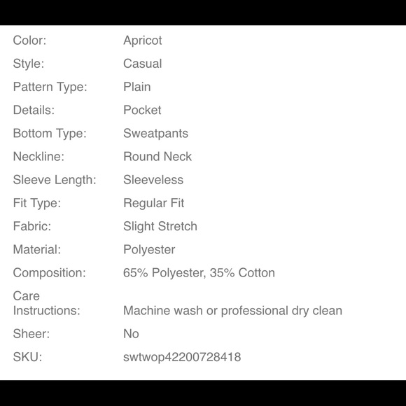 2 piece jogger bodysuit set - Picture 3 of 3